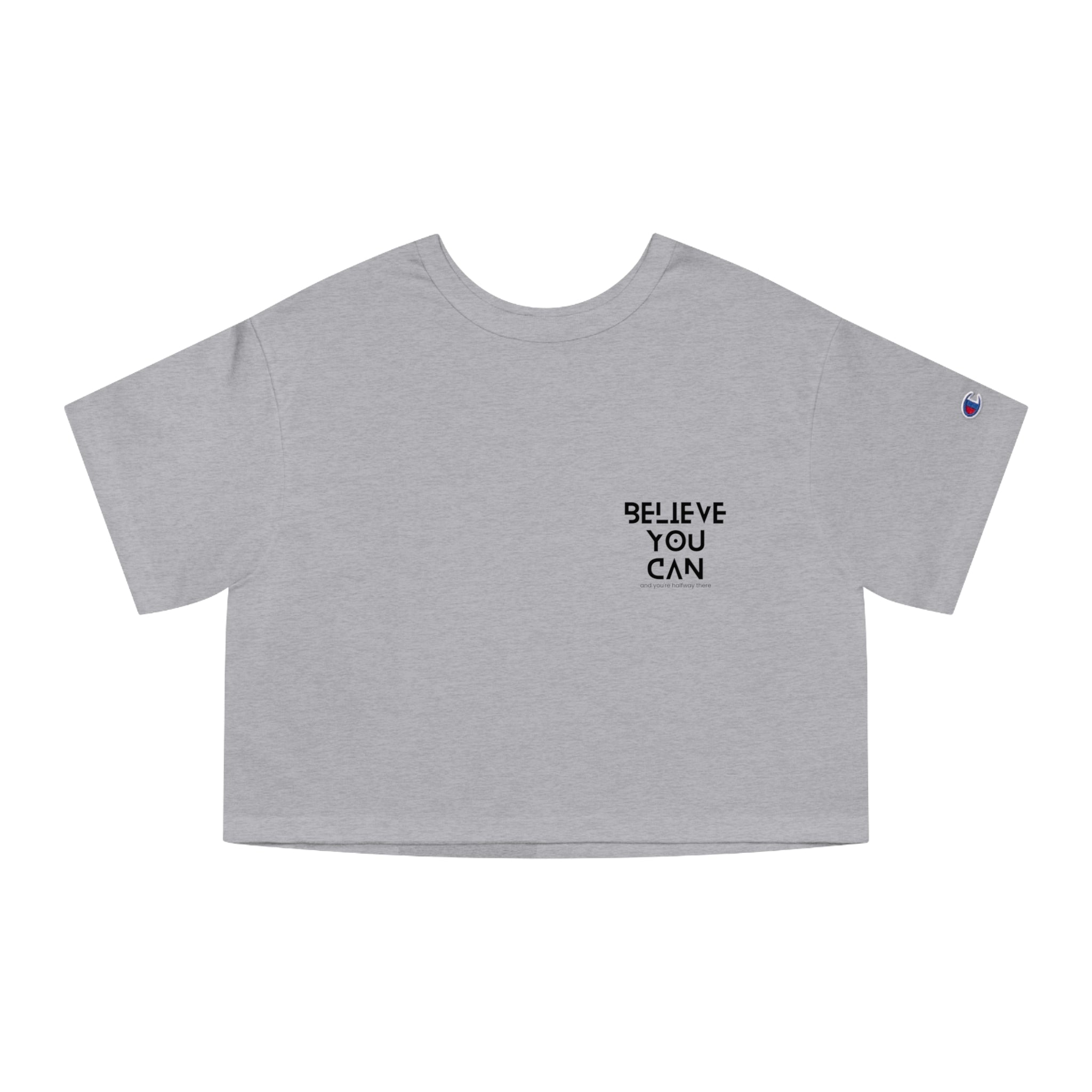 "Belief" Champion Cropped T-Shirt