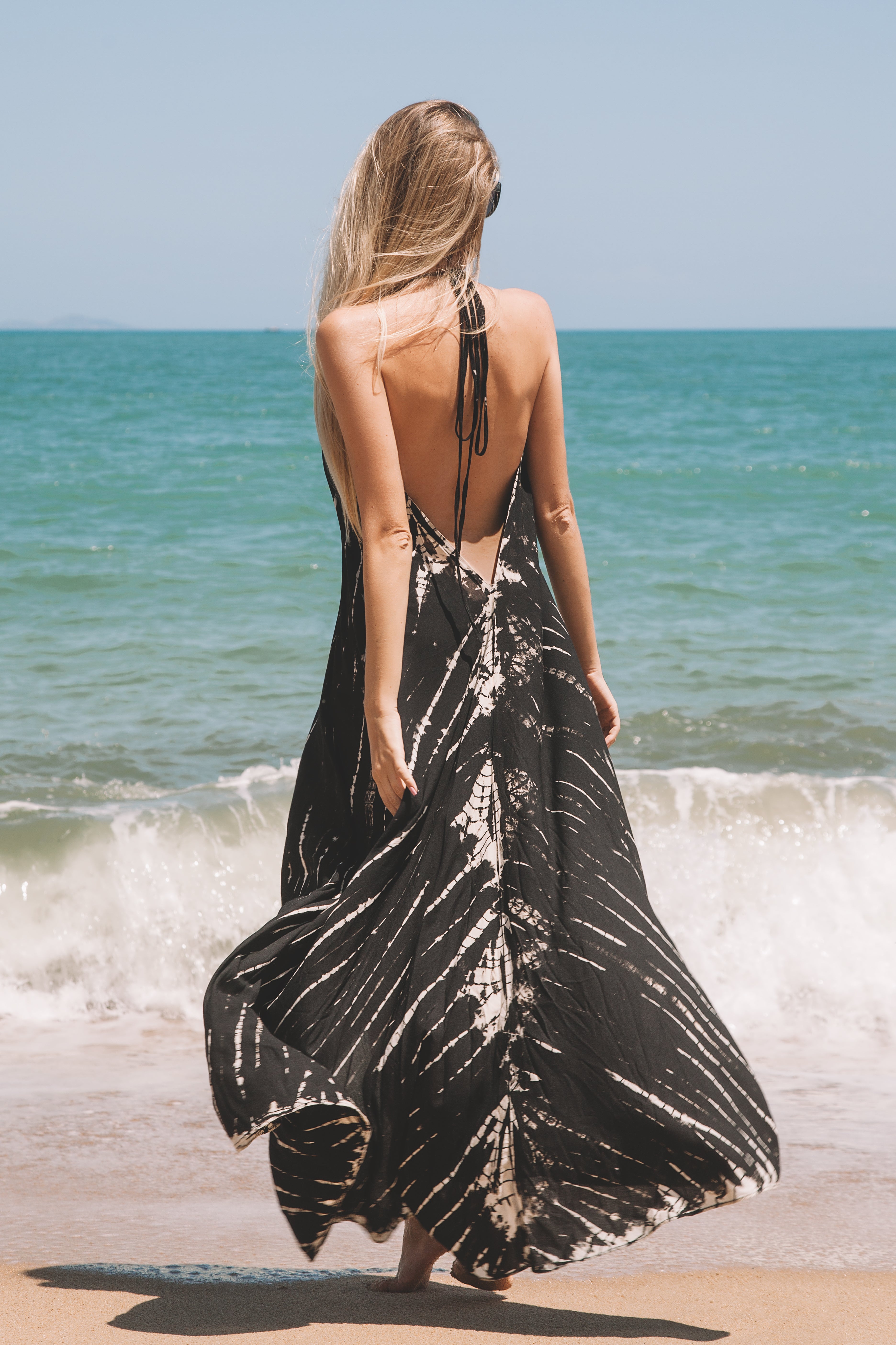 Midnight Breeze Maxi Dress