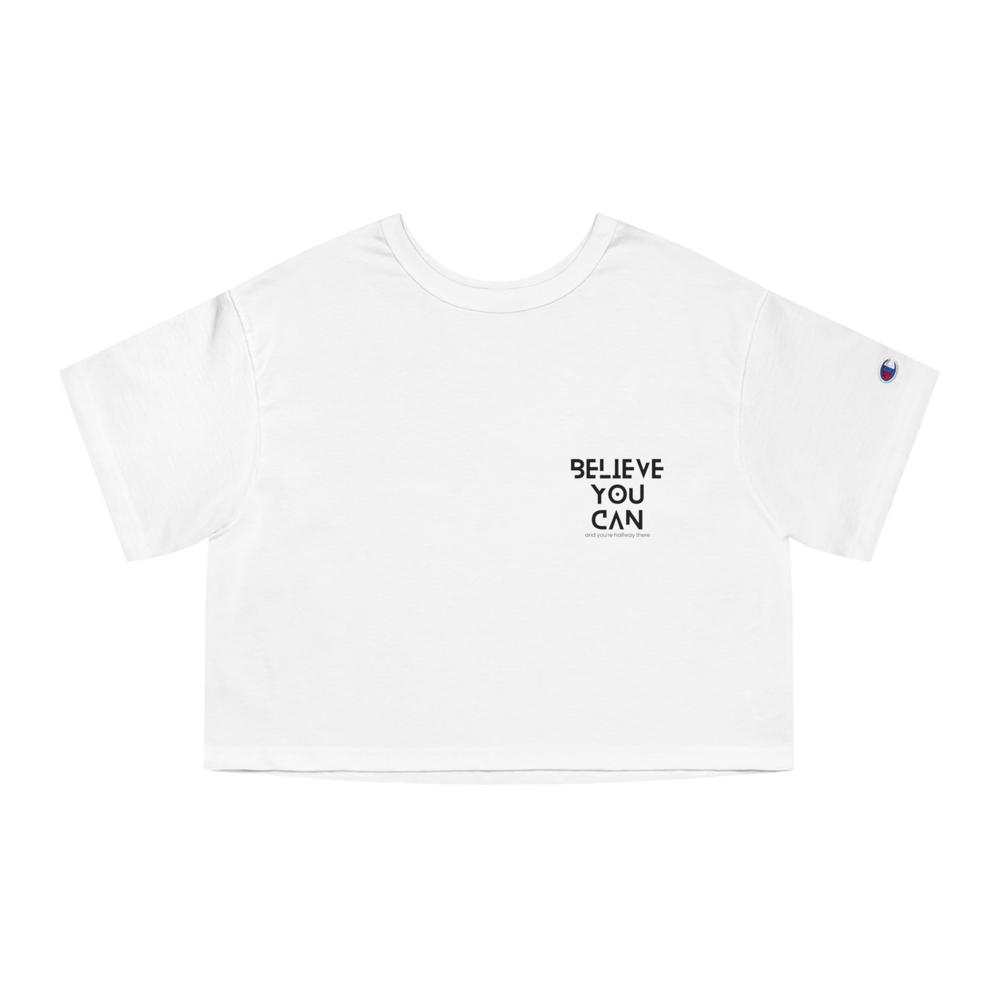 "Belief" Champion Cropped T-Shirt